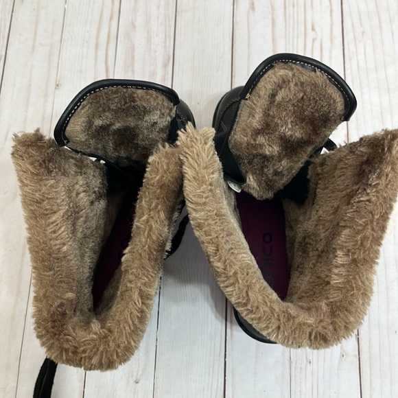 Bionico Nordstrom Brown Fauz Fur Genuine Leather Ankle Snow Rain Noots Size 7M - Picture 12 of 12